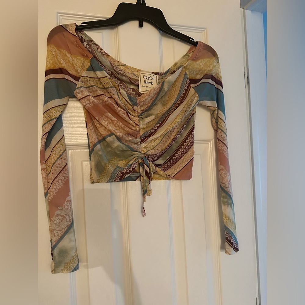 Style Rack mesh long sleeve